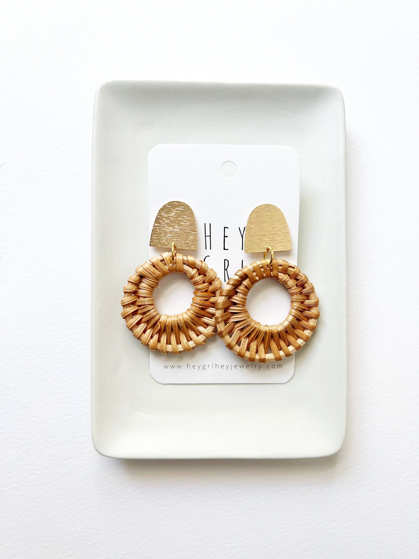 The Sayrah Rattan Earrings