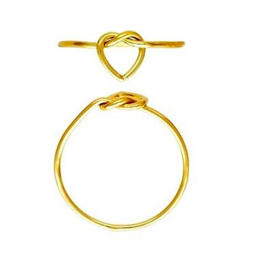 Heart in a Knot Ring