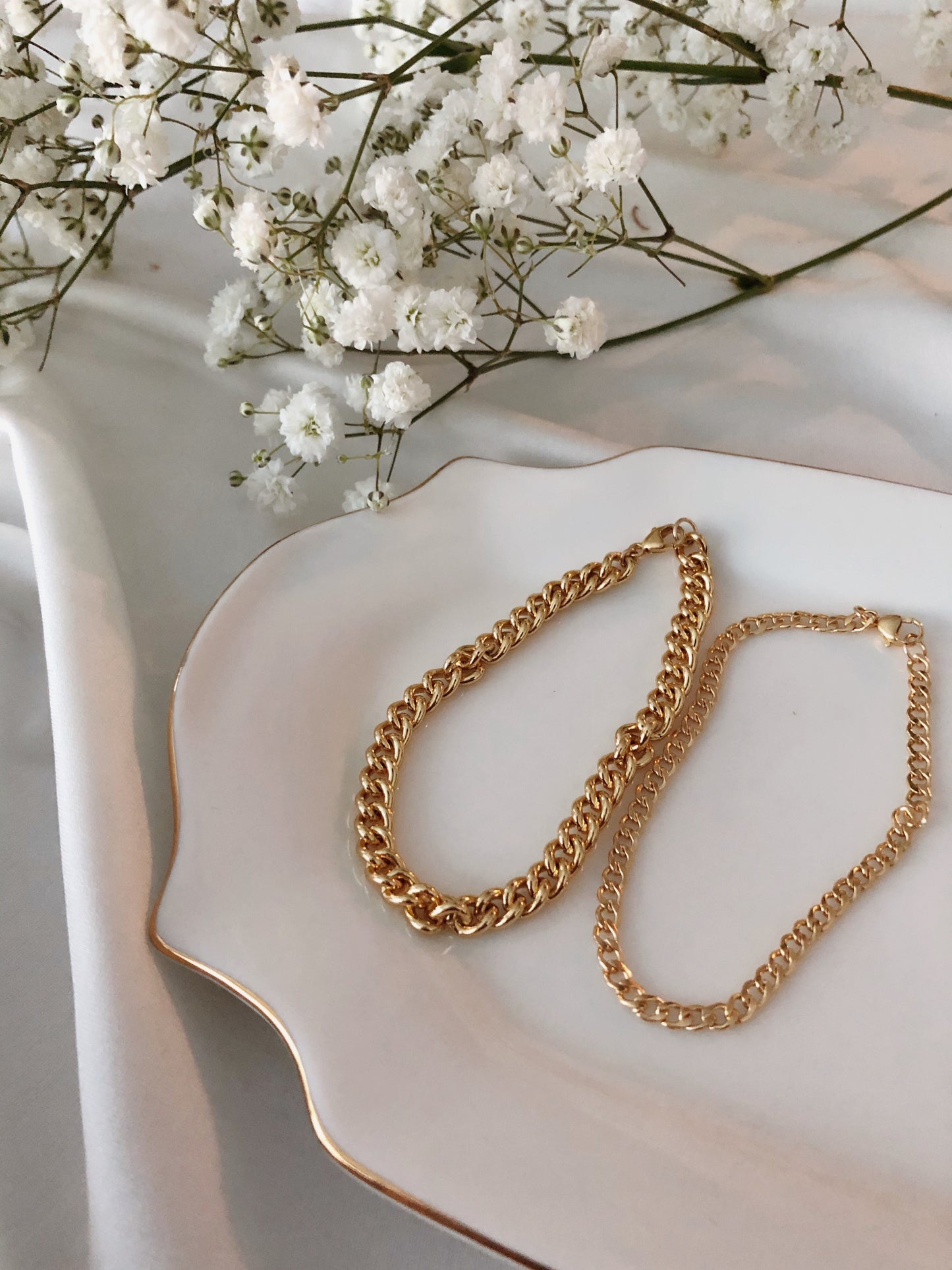 Flat Cuban Chain Bracelet