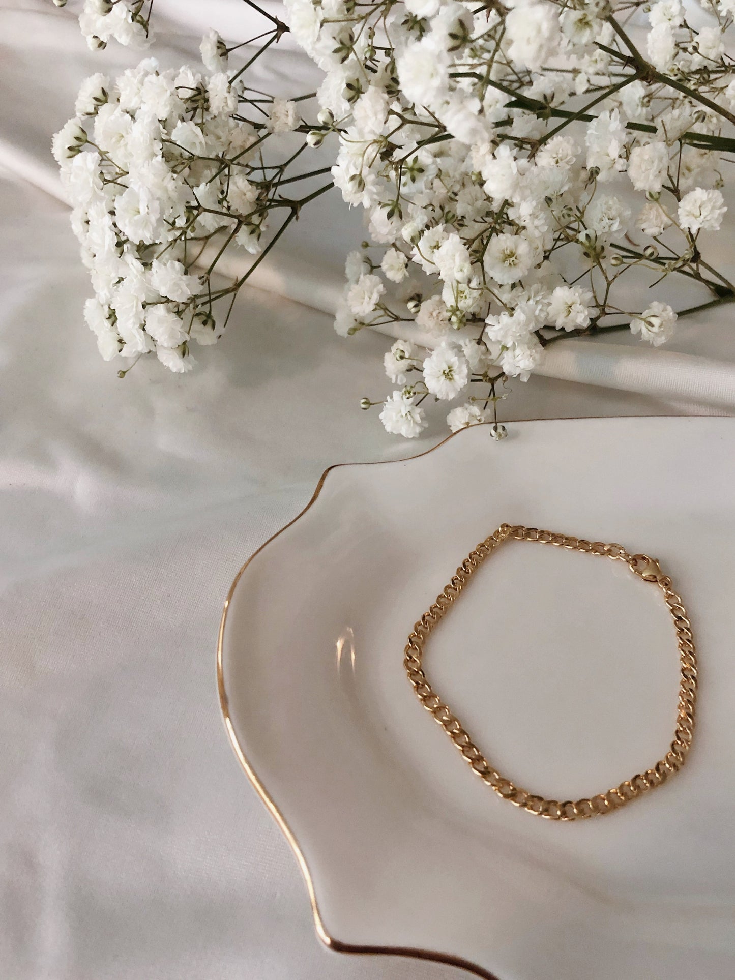 Flat Cuban Chain Bracelet