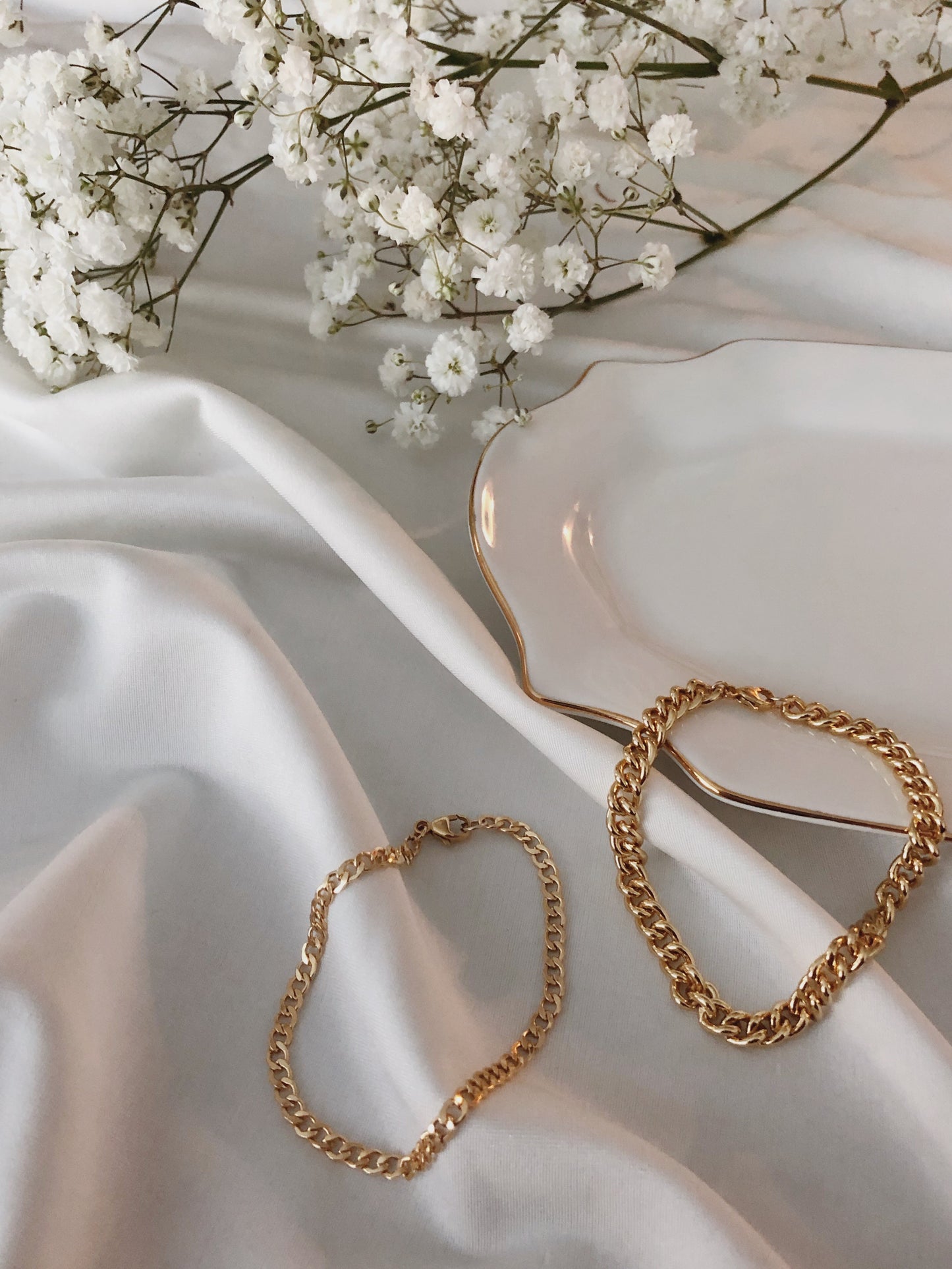 Flat Cuban Chain Bracelet