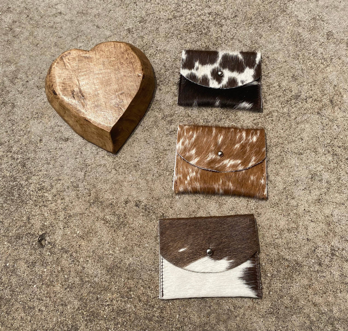 Natural Cowhide Card Holder