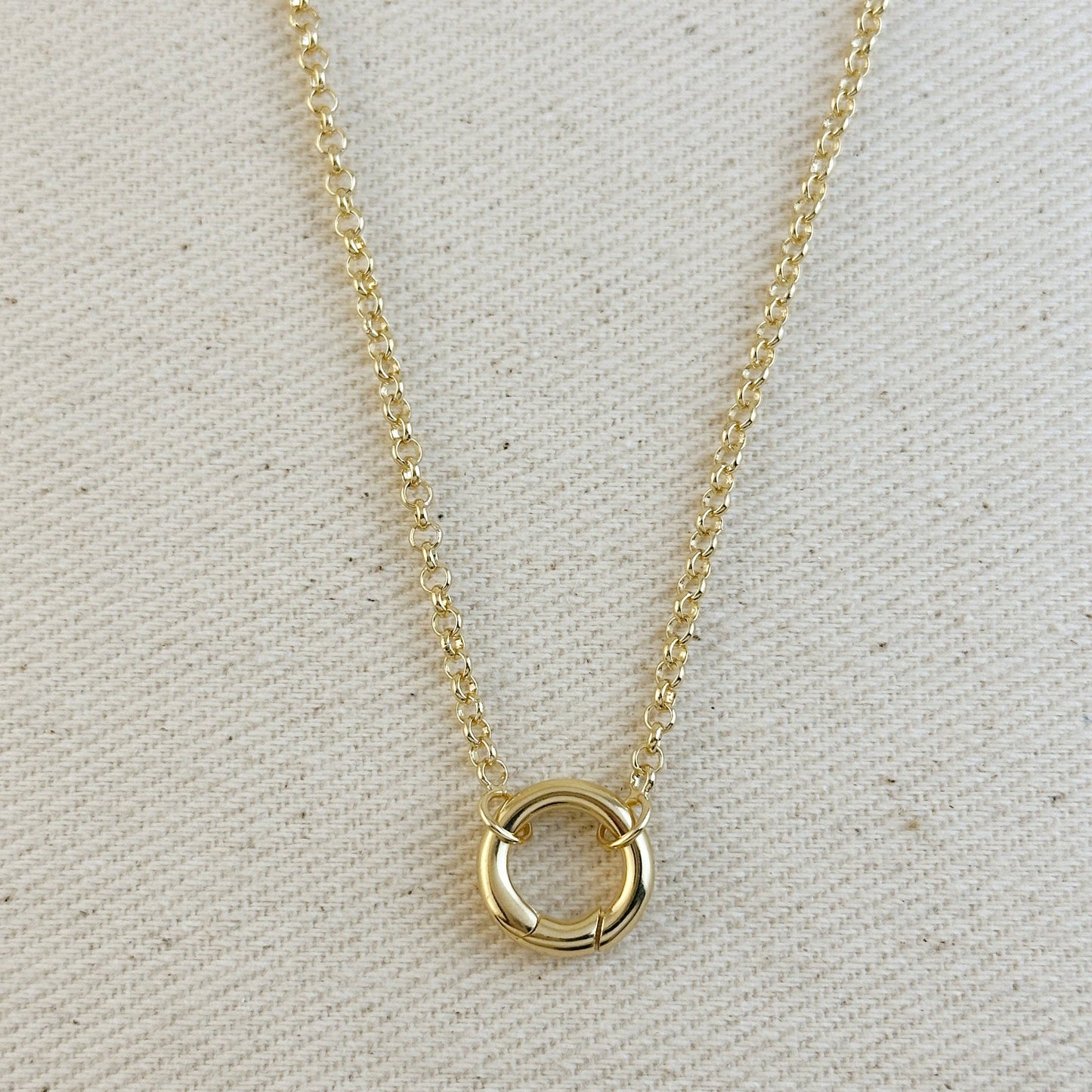Rolo Carabiner Clasp Necklace