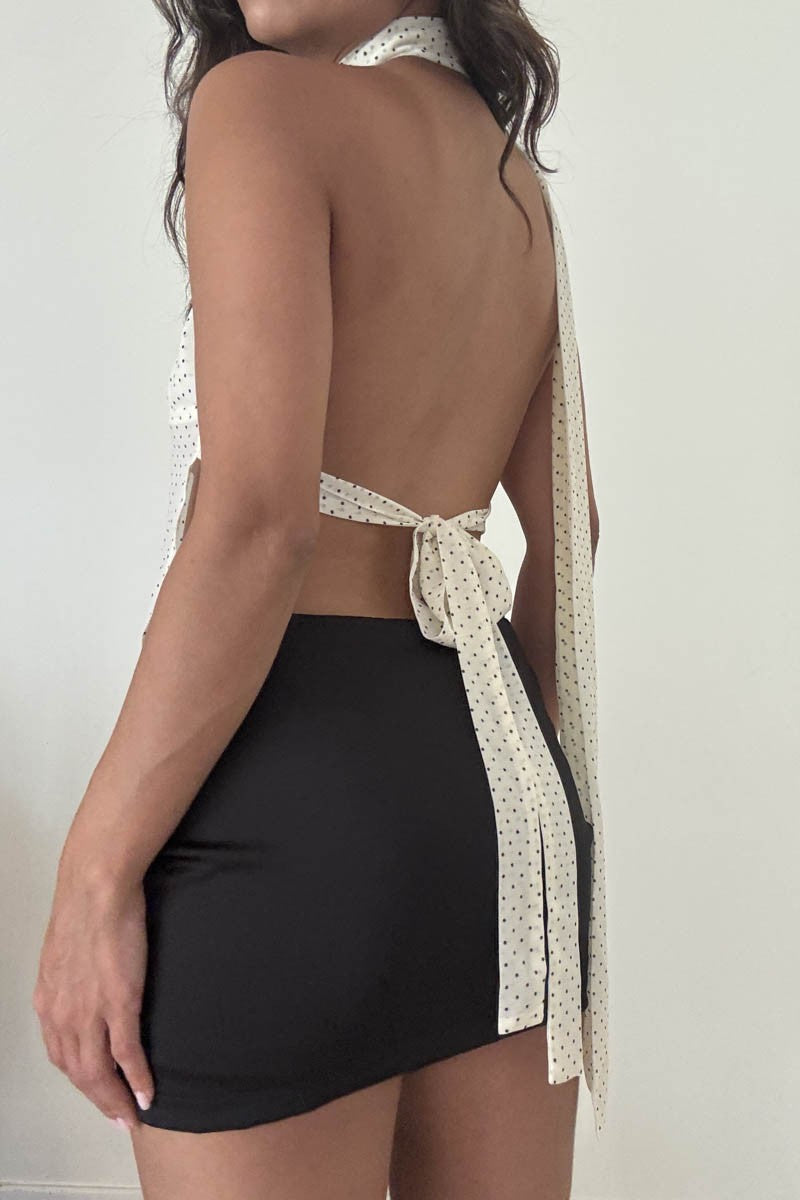 Tiana Satin Mini Skirt