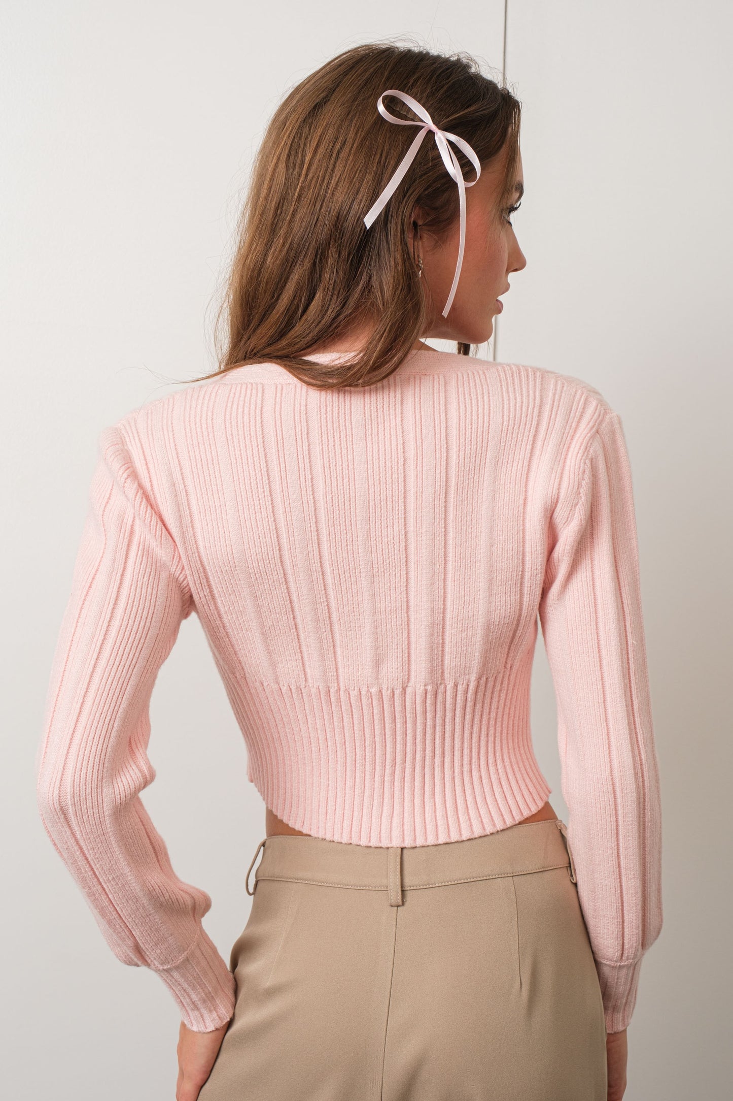 Make Me Blush Cropped Cardigan