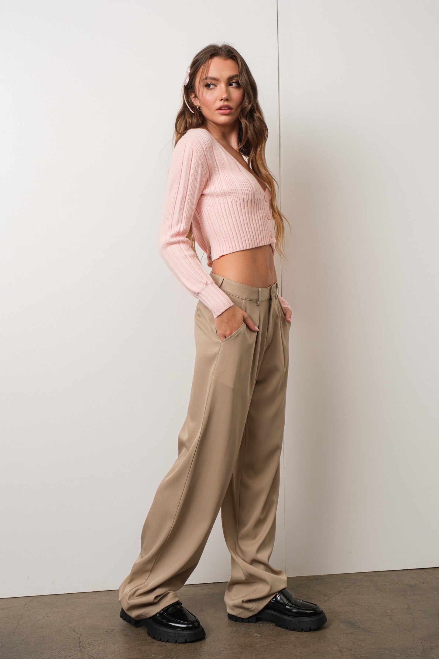 Make Me Blush Cropped Cardigan