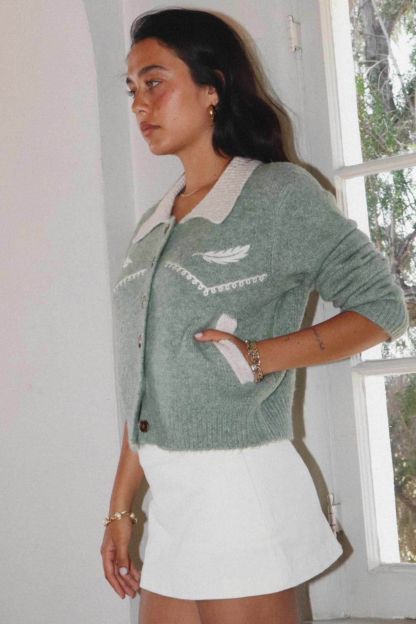 Winona Feather Cardigan