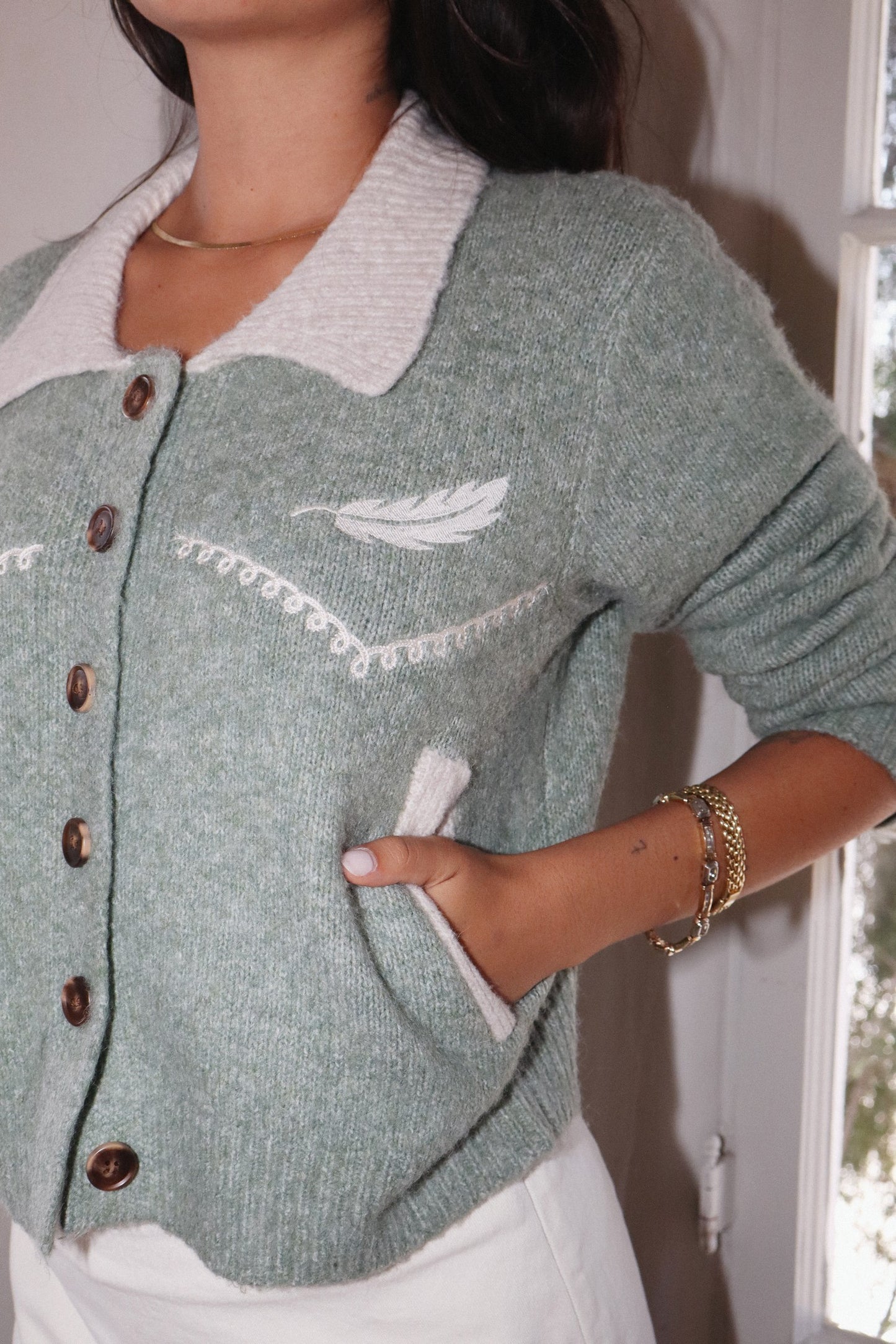 Winona Feather Cardigan