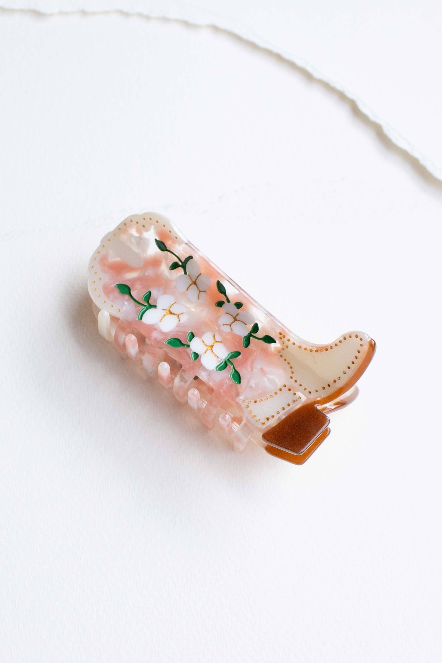 Magnolia Blossoms Cowboy Boot Clip