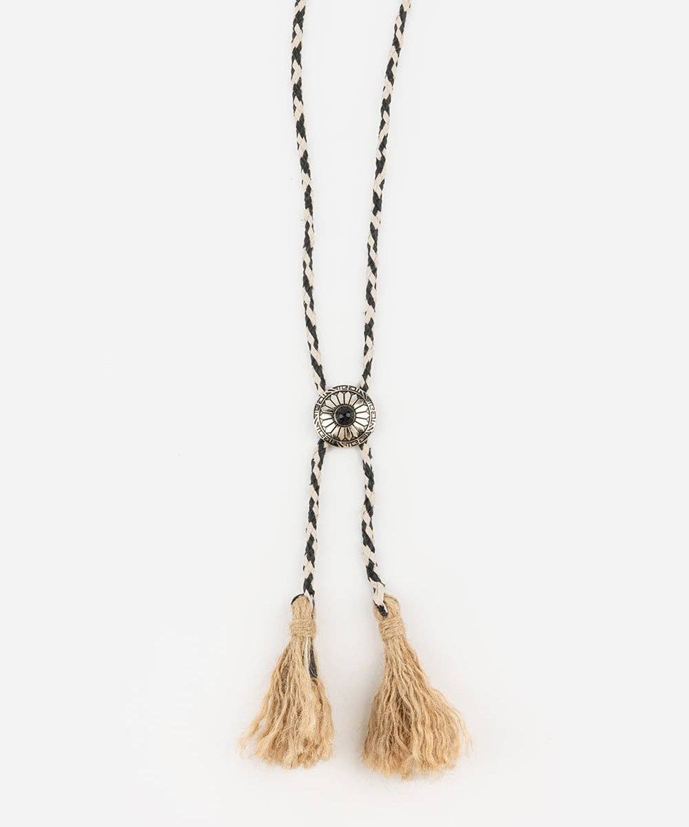 Charlie Braided Tassel Bolo Tie