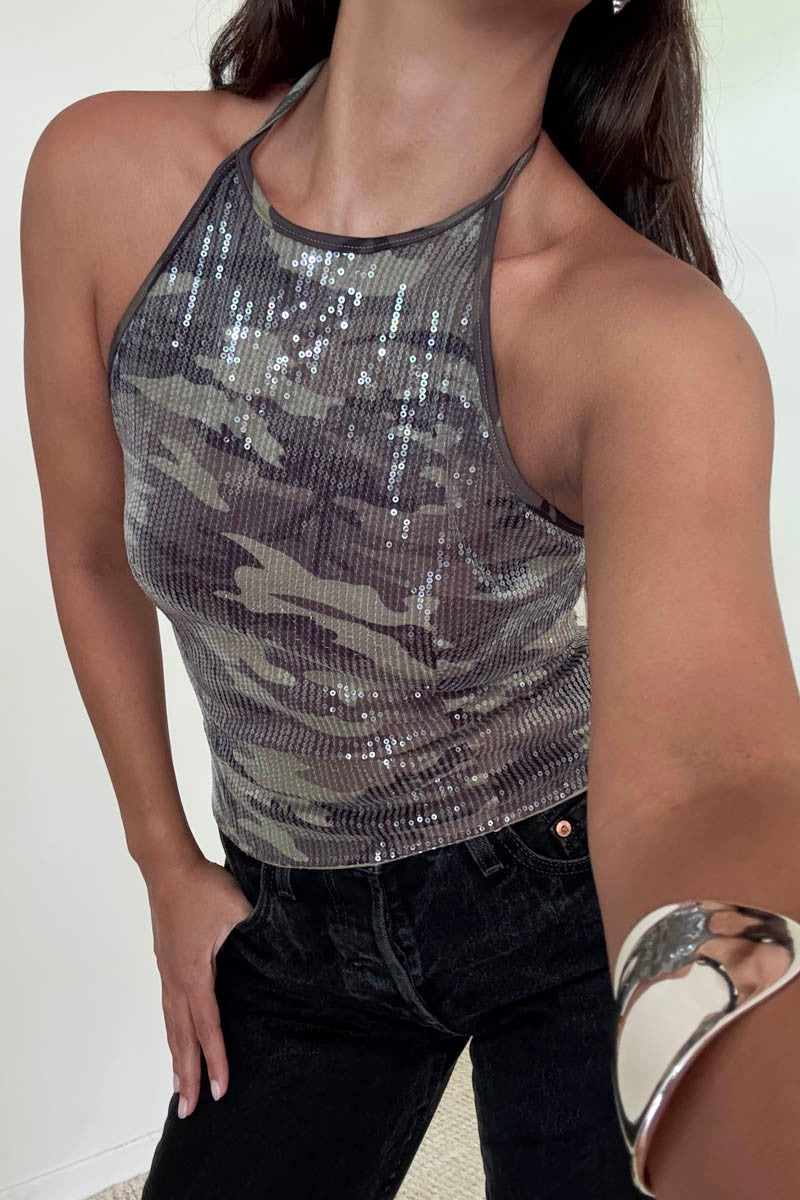 Dancing in Disguise Halter Top