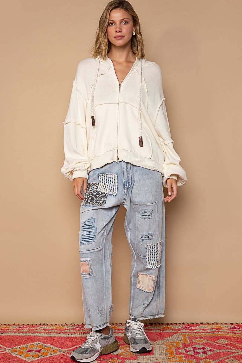Keylin Knit Zip Hoodie