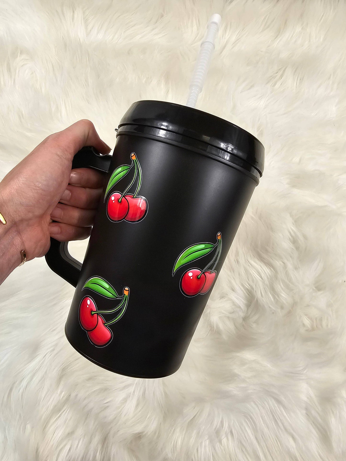 'Red Cherry' Mega Mug