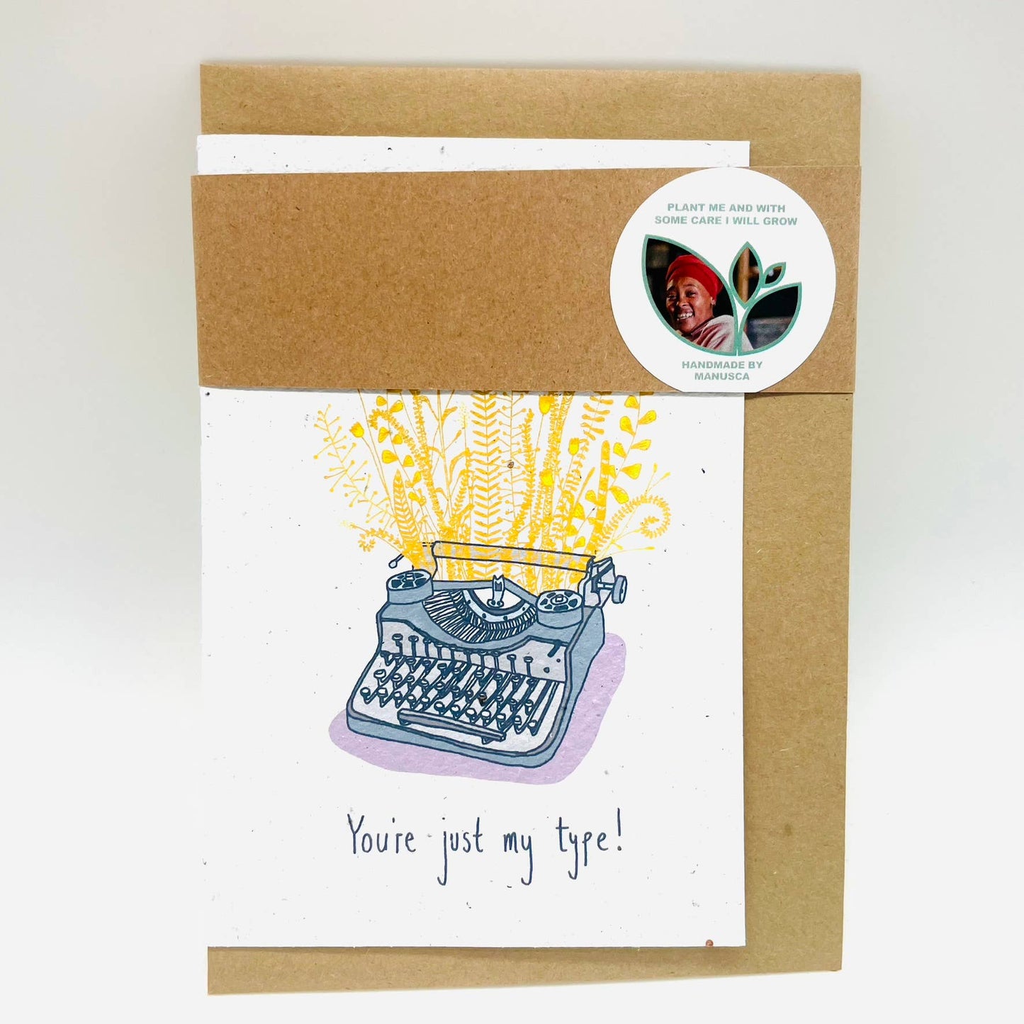 Just My Type | Growing Paper greeting card