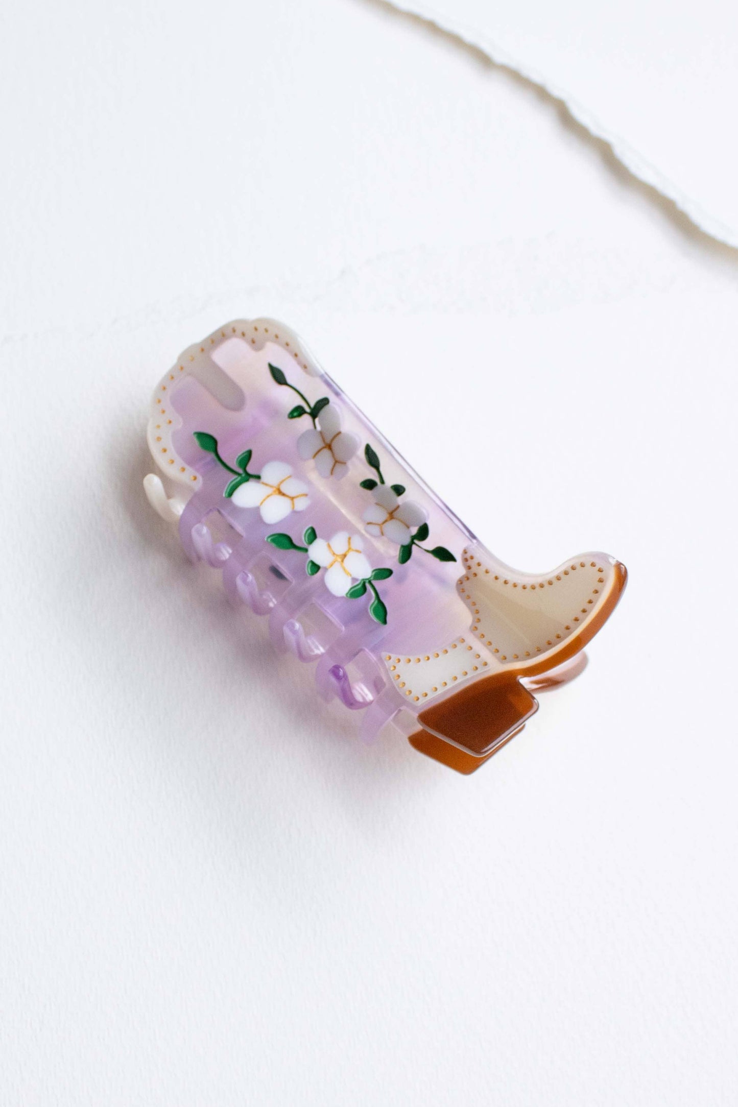Magnolia Blossoms Cowboy Boot Clip