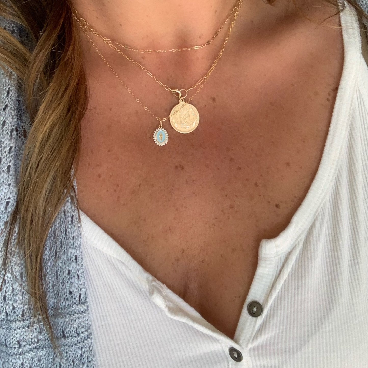 Lourdes Virgin Mary Necklace