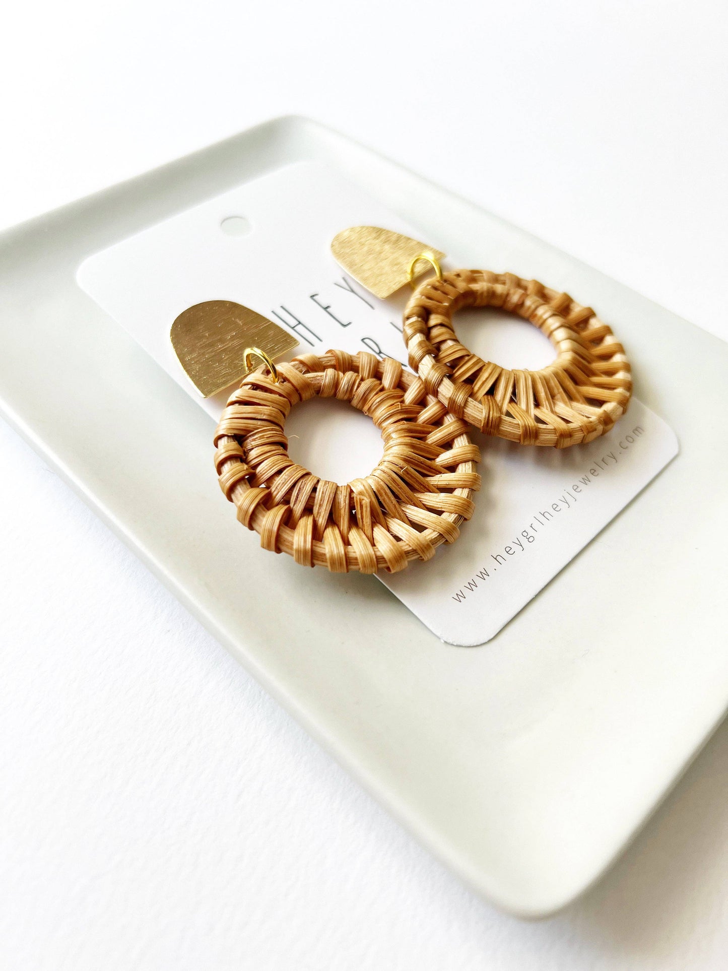 The Sayrah Rattan Earrings