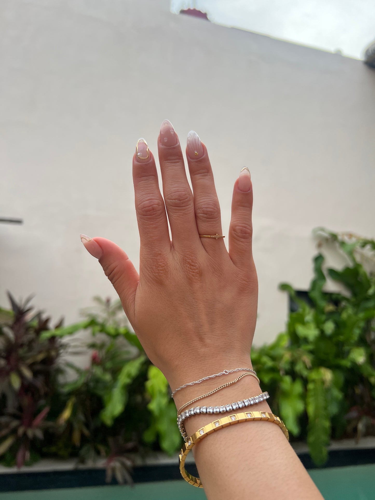 Crystal Cross Ring