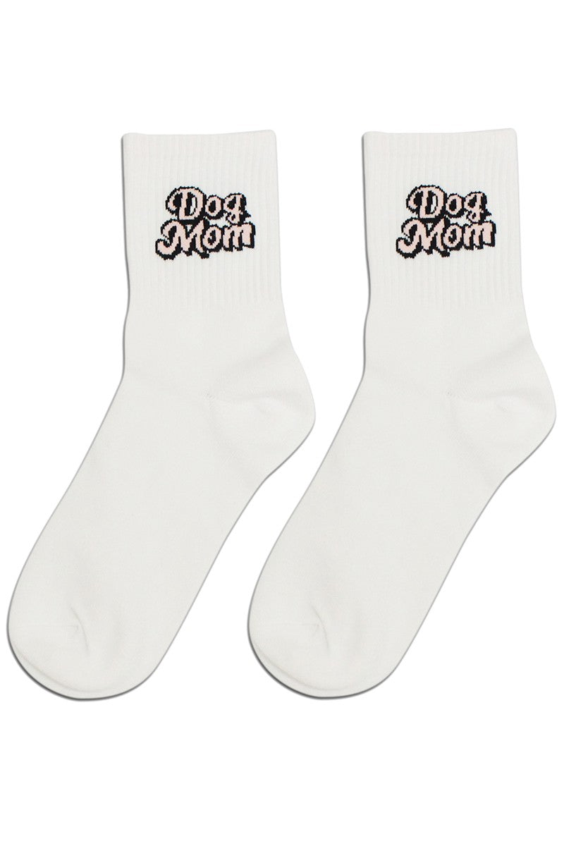 Dog Mom Crew Socks