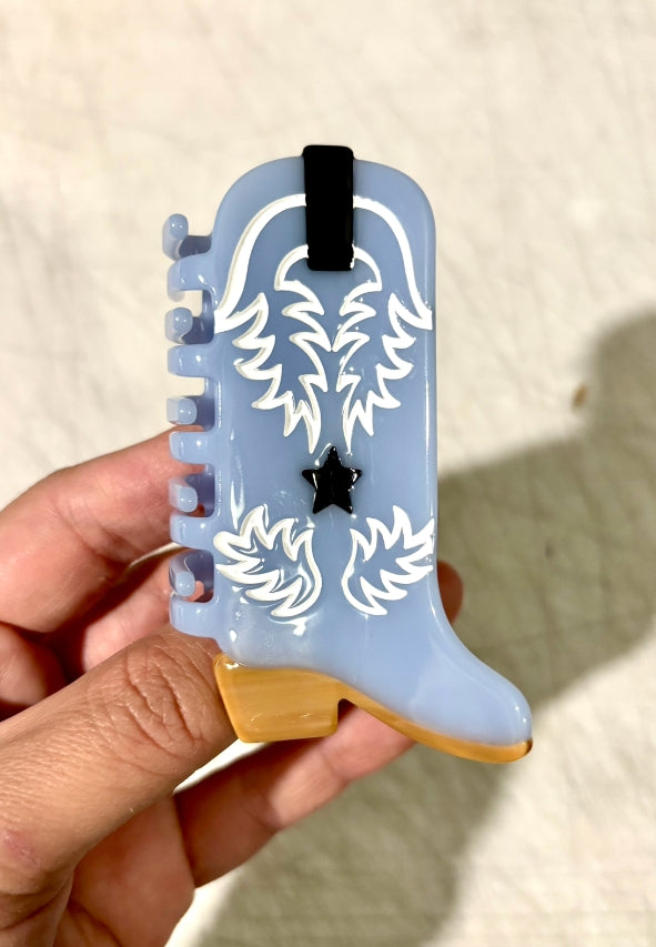 Coastal Cowgirl Western Boots Hair Clip