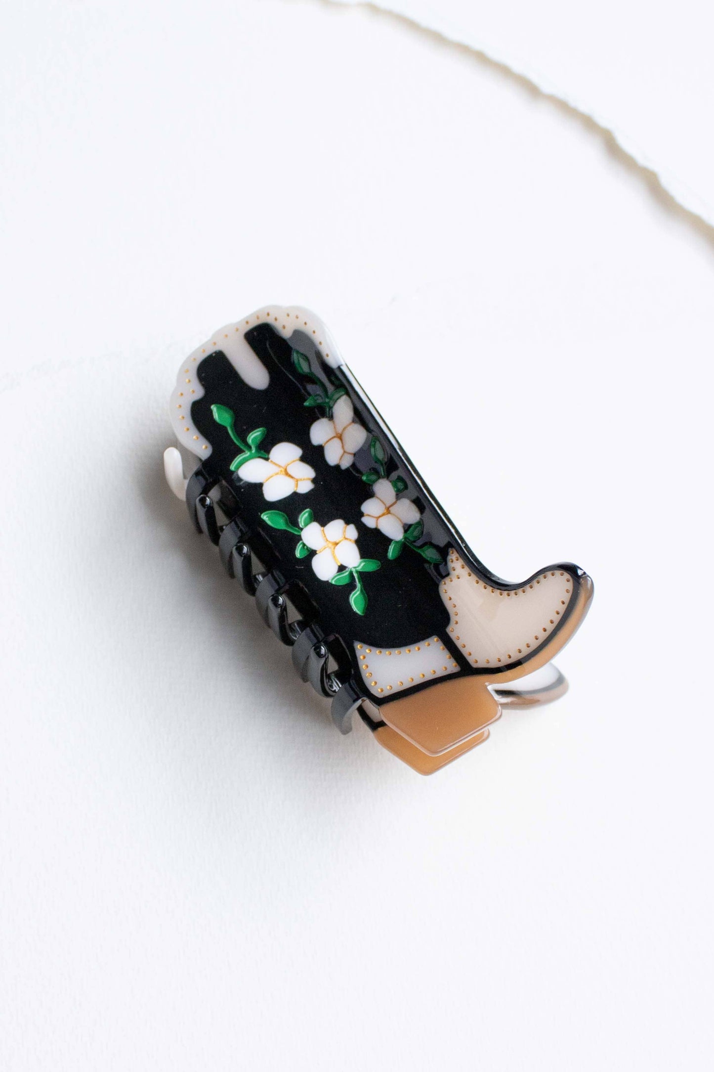 Magnolia Blossoms Cowboy Boot Clip