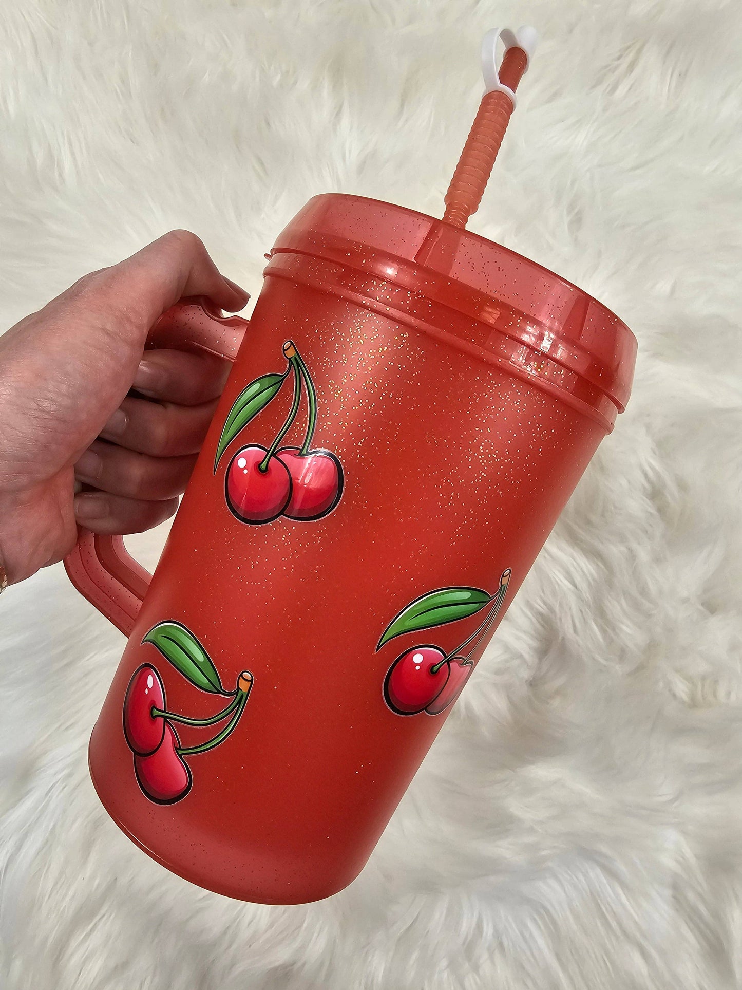 'Red Cherry' Mega Mug