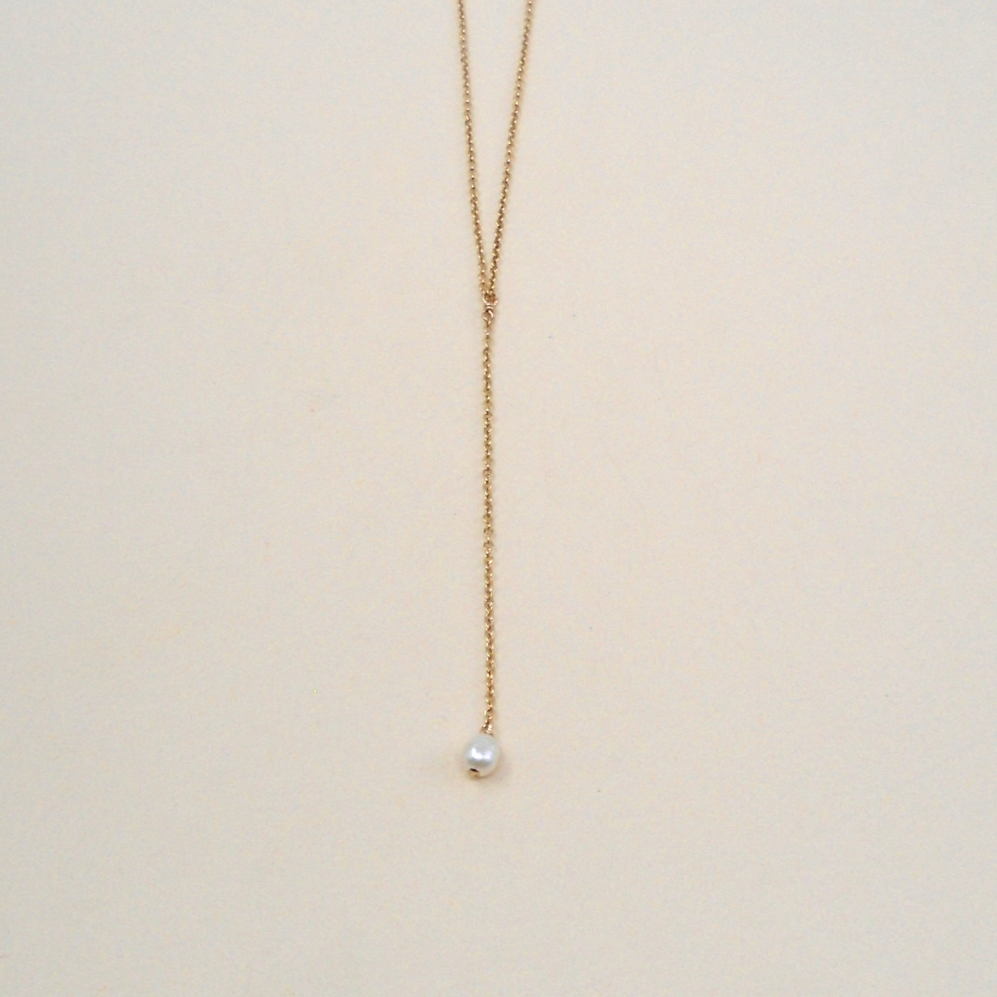 Dainty Pearl Lariat
