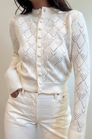 Eva Pointelle Cardigan