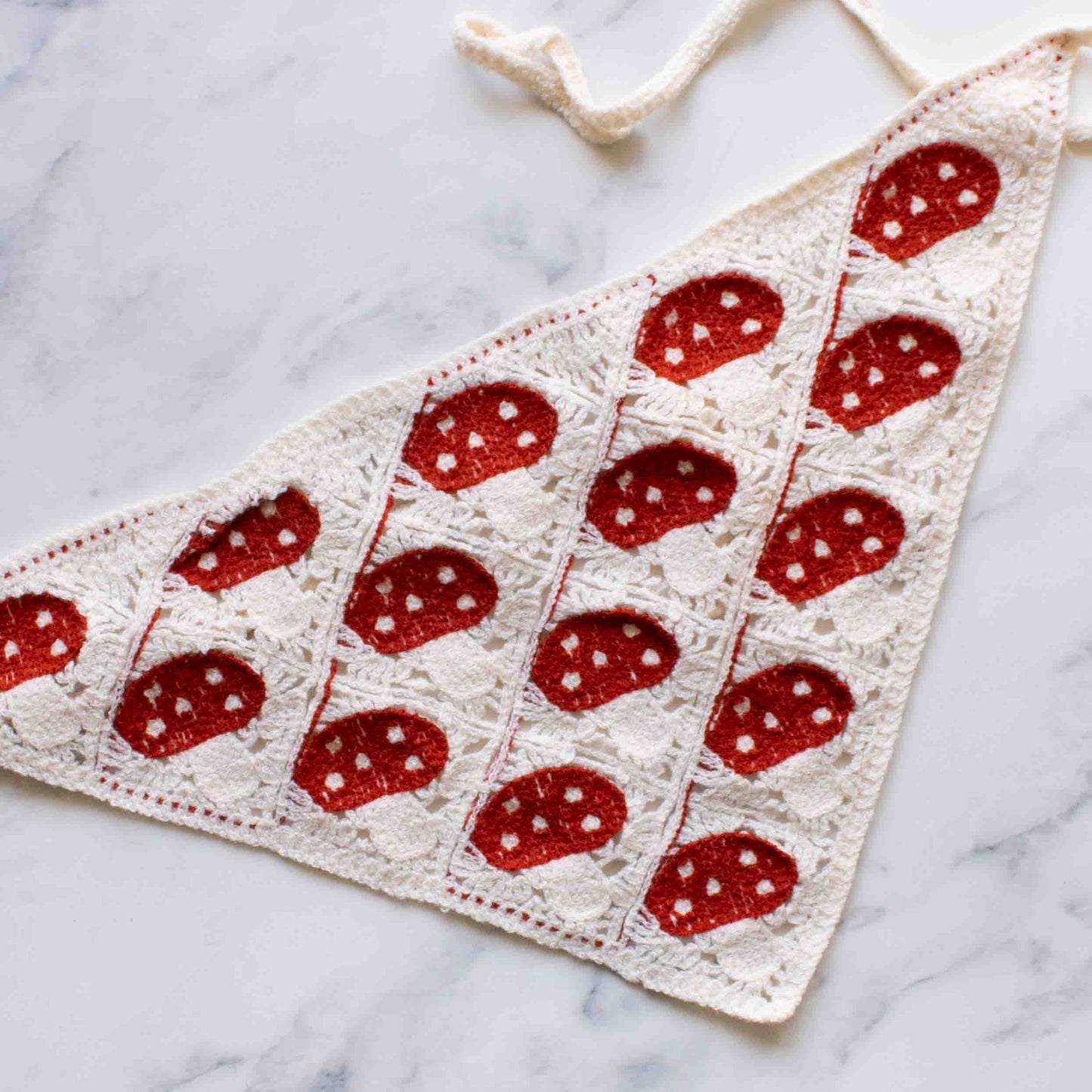Crochet Triangle Headscarf
