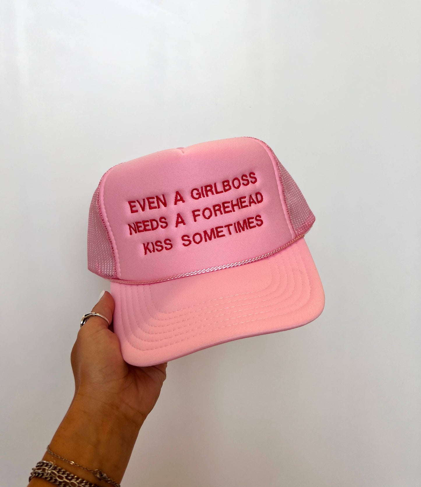 Girlboss Needs A Forehead Kiss Trucker Hat