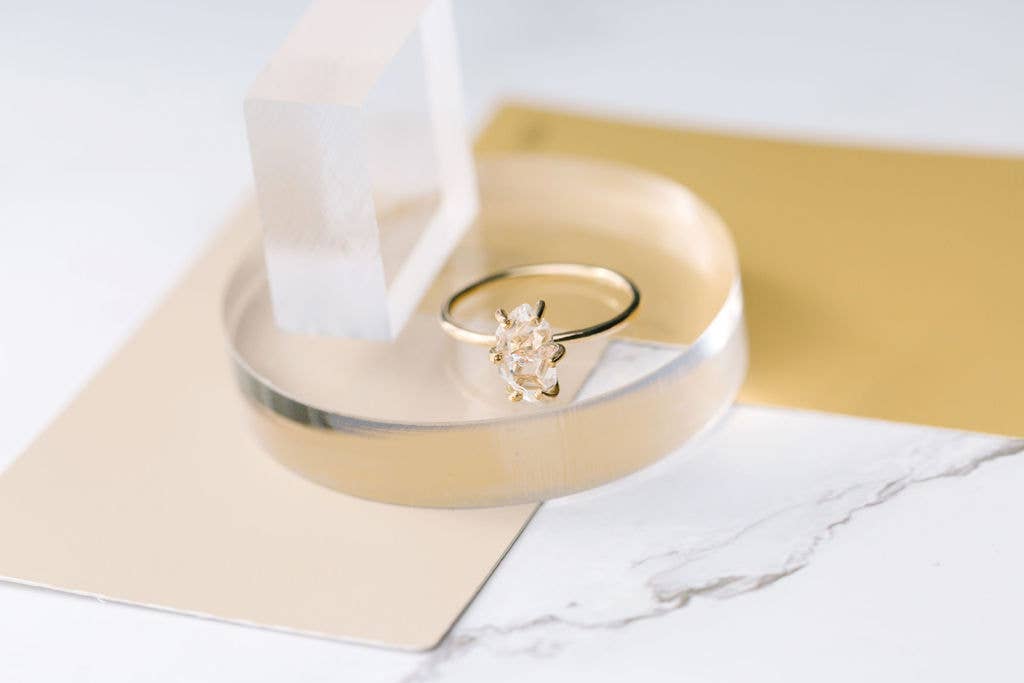 Heiress Herkimer Diamond Ring
