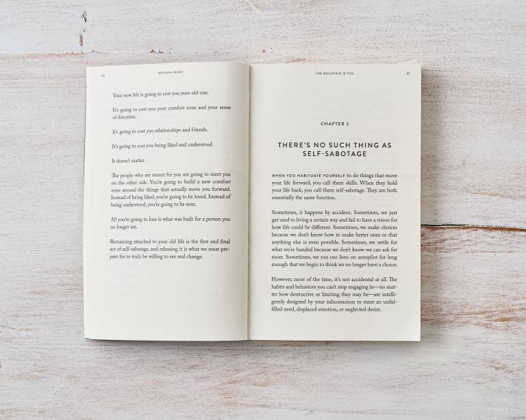 The Mountain Is You | Book