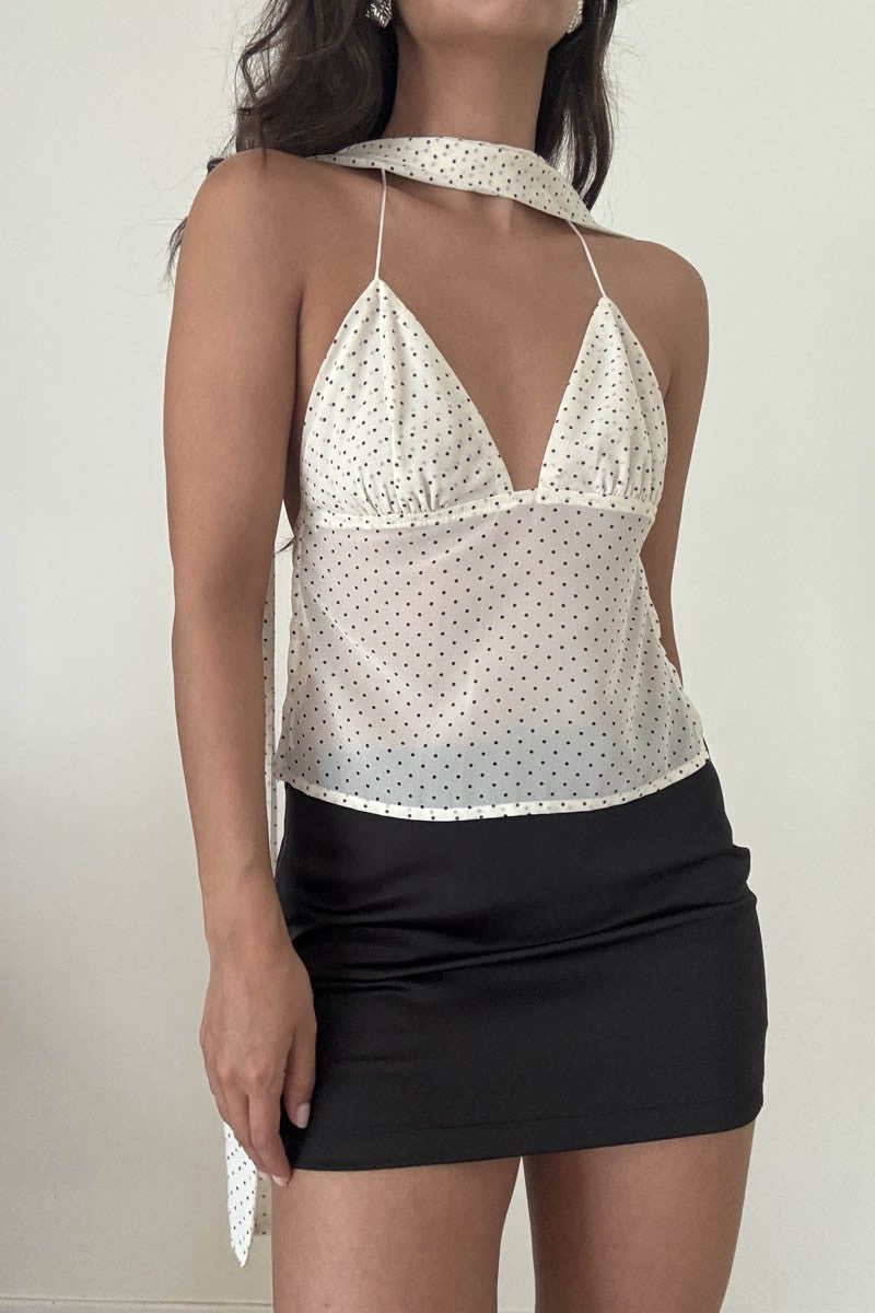 Tiana Satin Mini Skirt