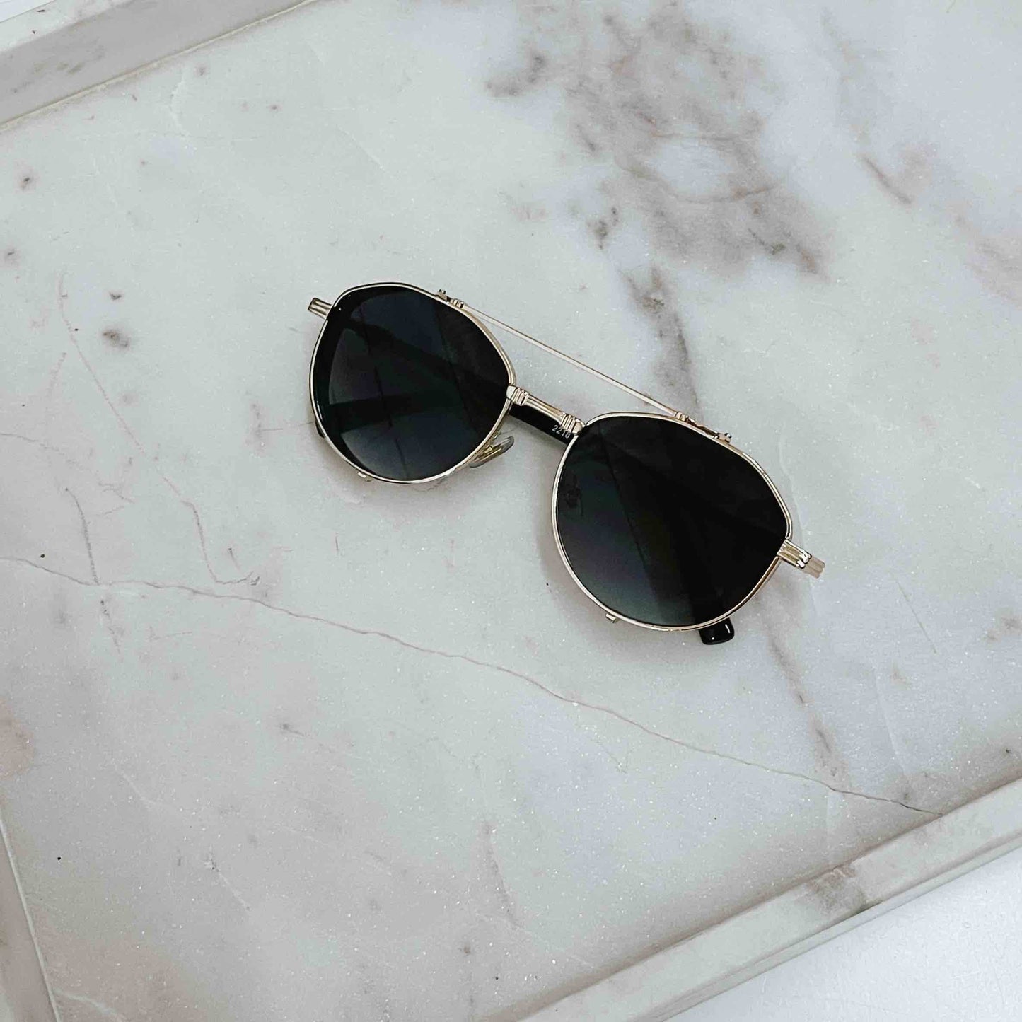 Gemma Retro Aviator Sunglasses