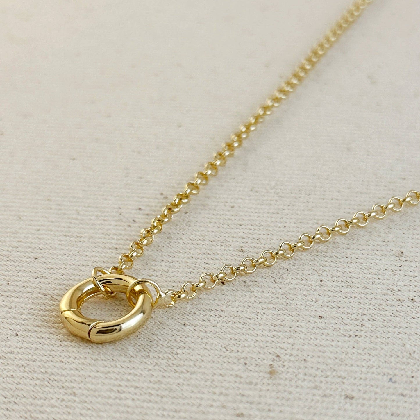 Rolo Carabiner Clasp Necklace