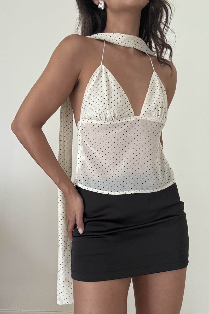 Tiana Satin Mini Skirt
