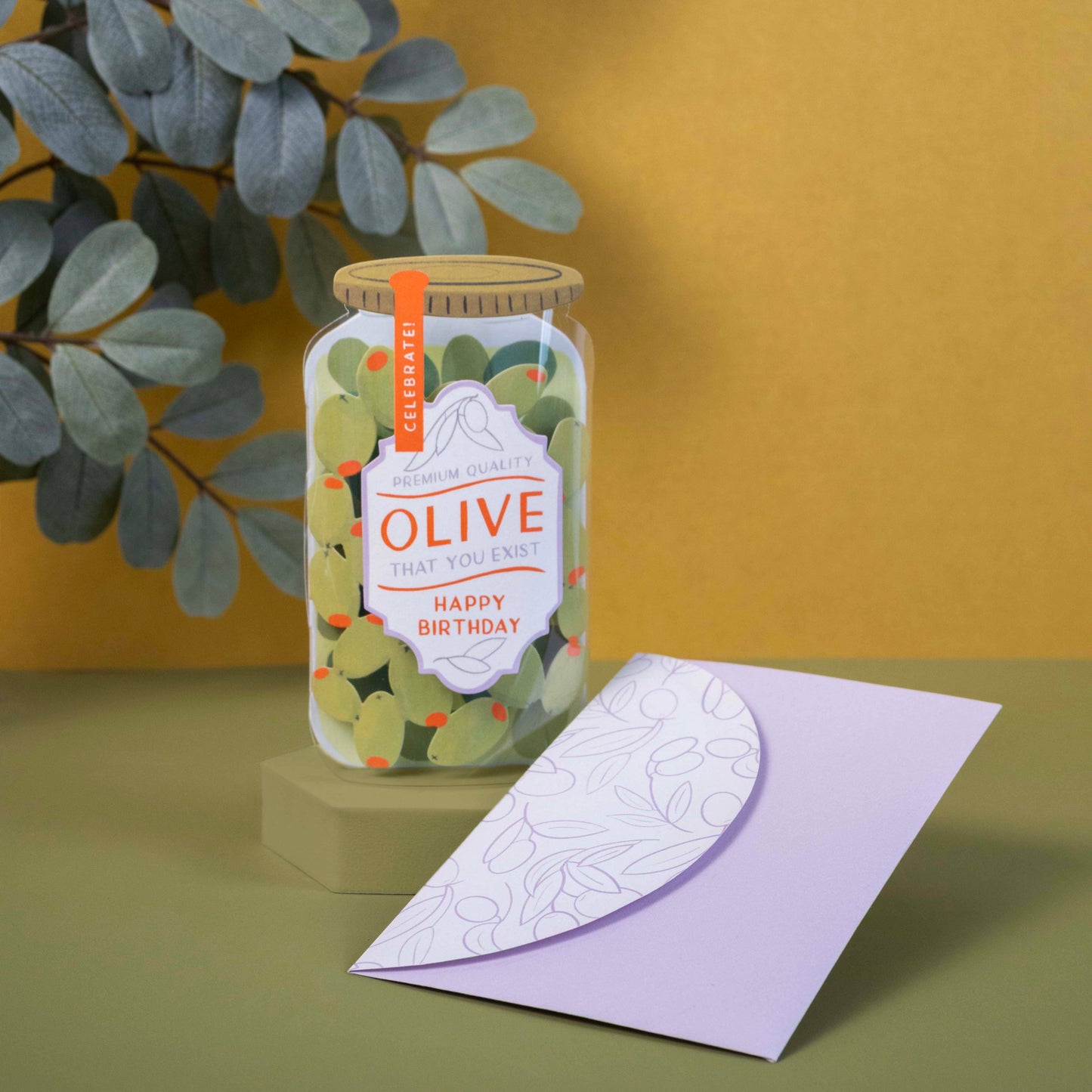 Olive Jar Birthday Card