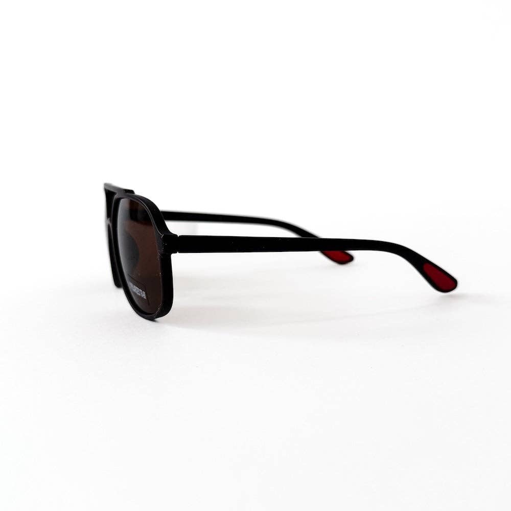 Amber Aviator Polarized Sunglasses