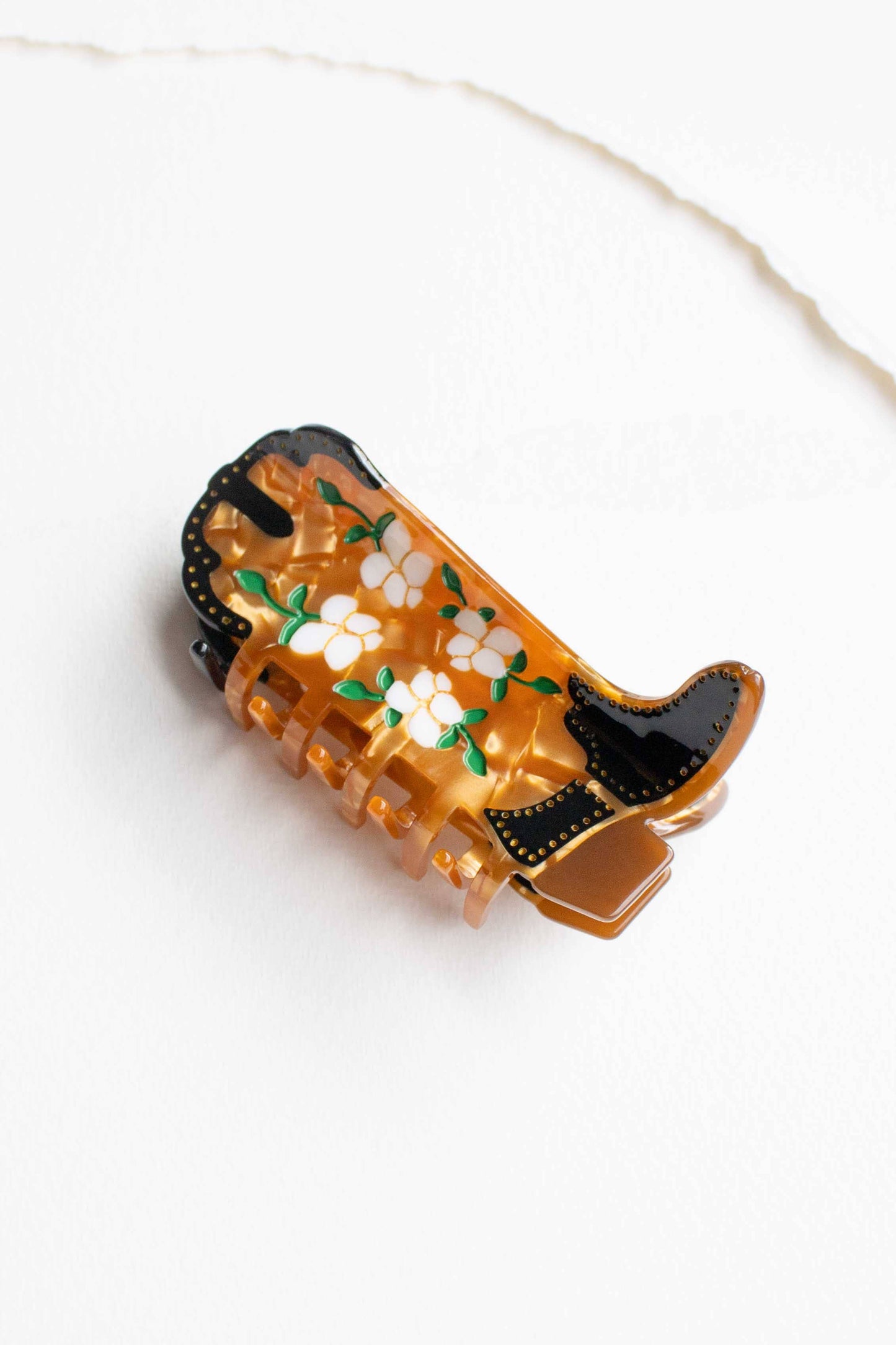 Magnolia Blossoms Cowboy Boot Clip