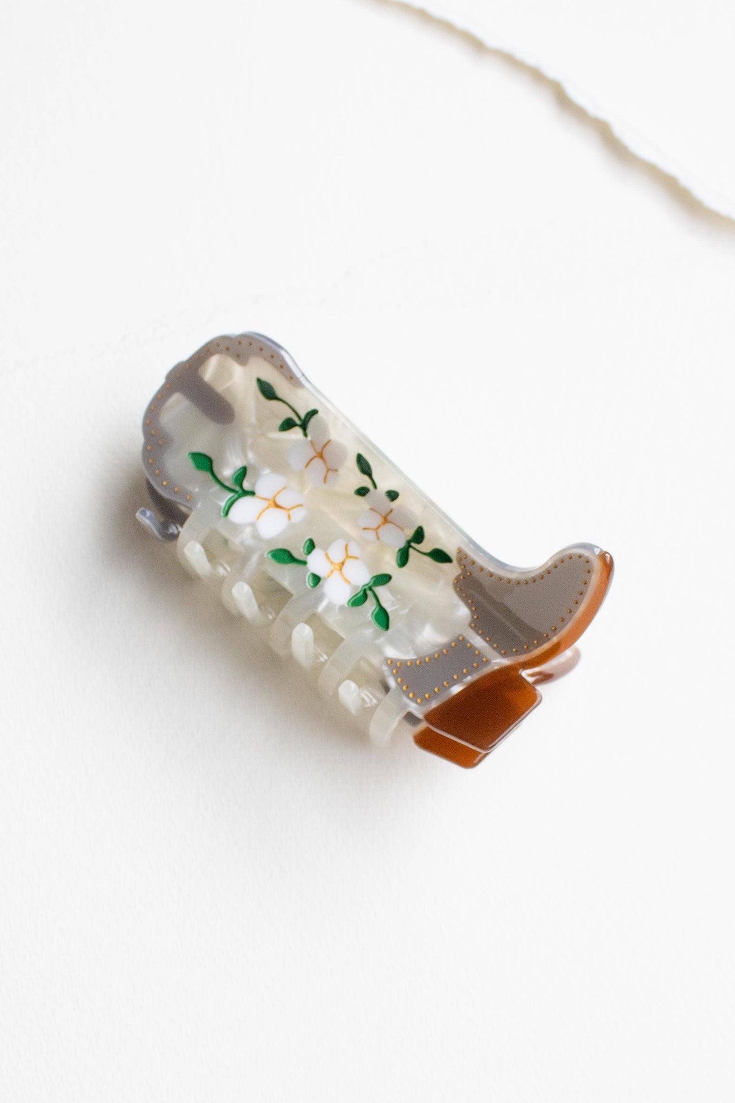Magnolia Blossoms Cowboy Boot Clip