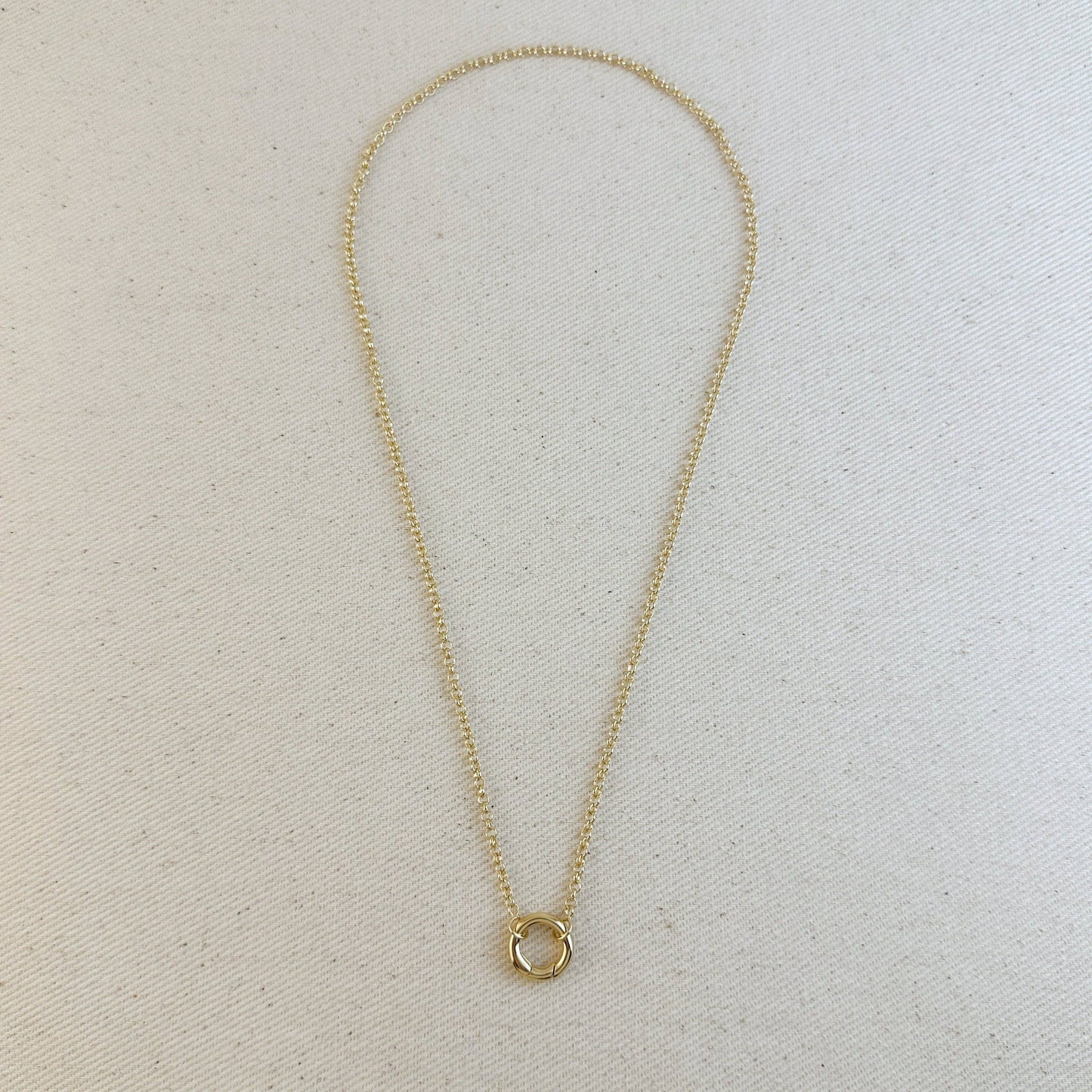 Rolo Carabiner Clasp Necklace