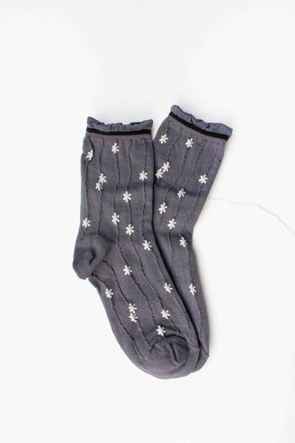 Wavy Daisy Socks