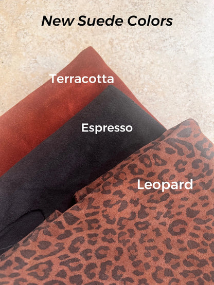Bandana Leather Snap Slide