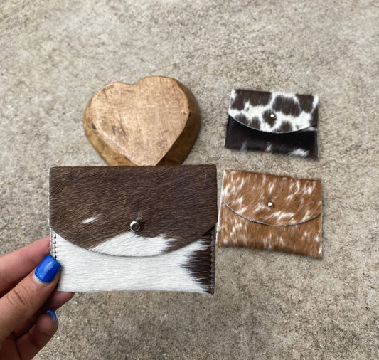 Natural Cowhide Card Holder