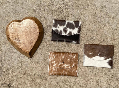 Natural Cowhide Card Holder