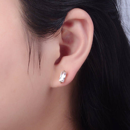 Bitty Baguette Studs