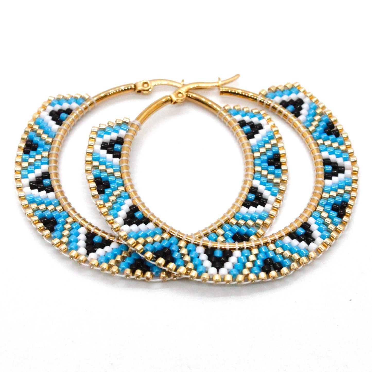 Alitzel Beaded Hoops