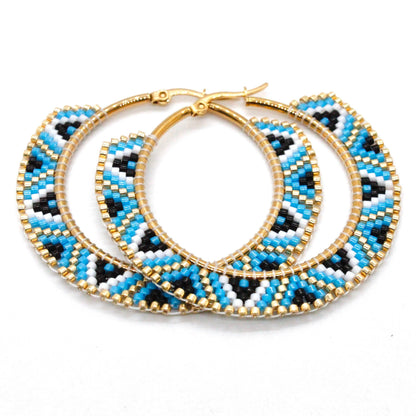 Alitzel Beaded Hoops