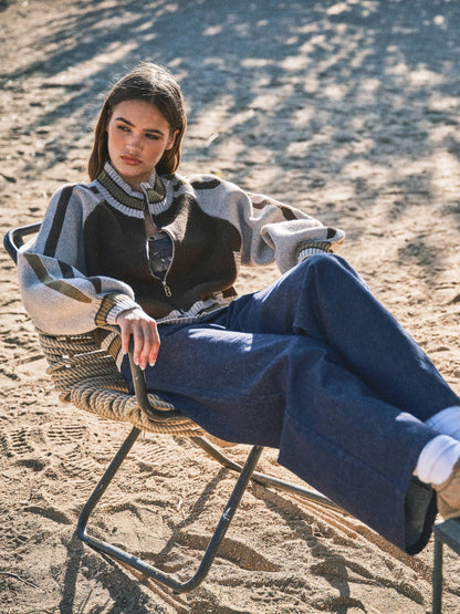 Golden Zip Up Cardigan