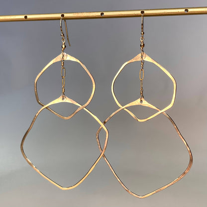 Double Organic Circle Hoops